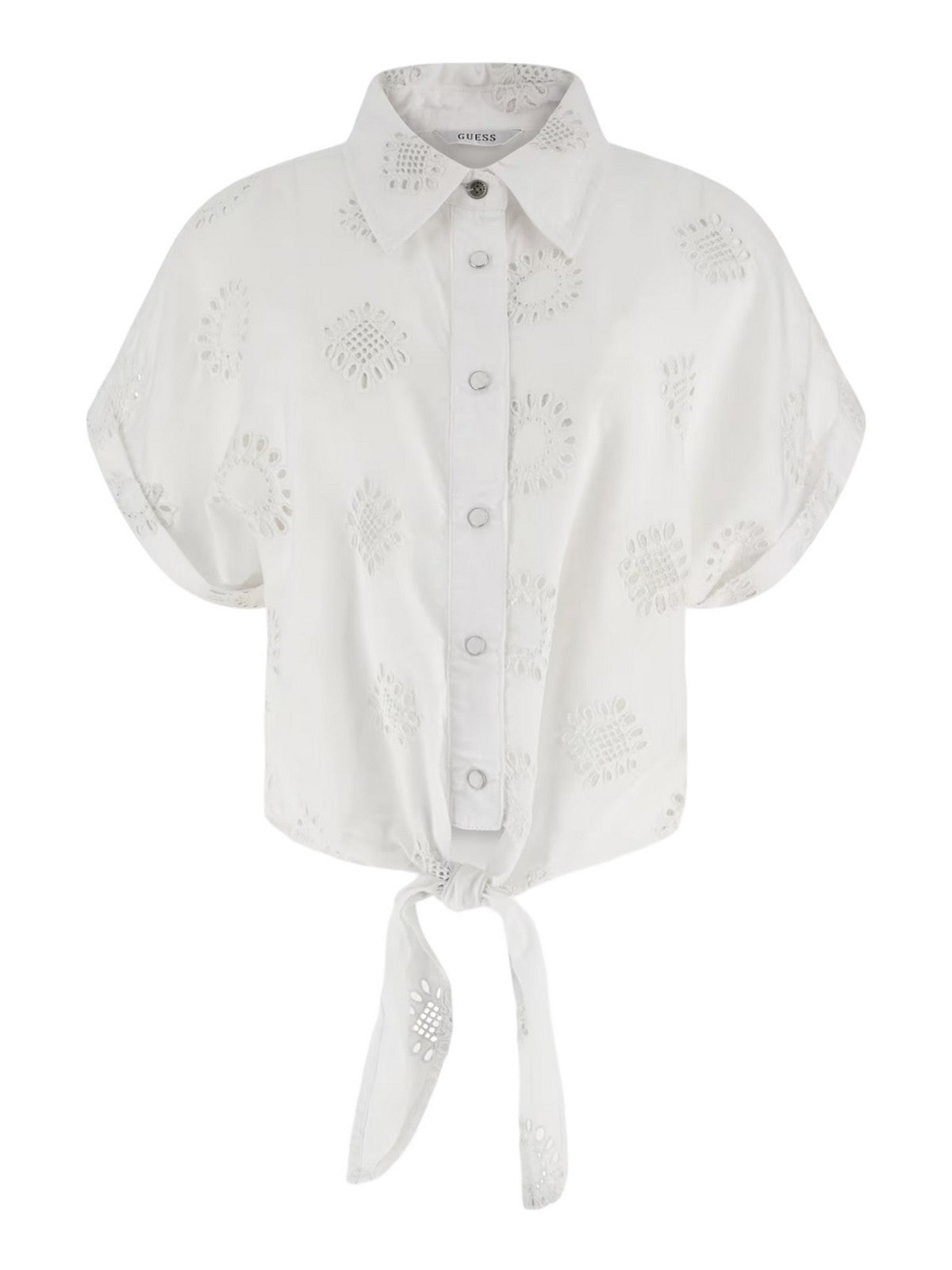 GUESS Camicia Donna Brigitte Shirt W4GH34 WG822 F0E1 Bianco - Stilato