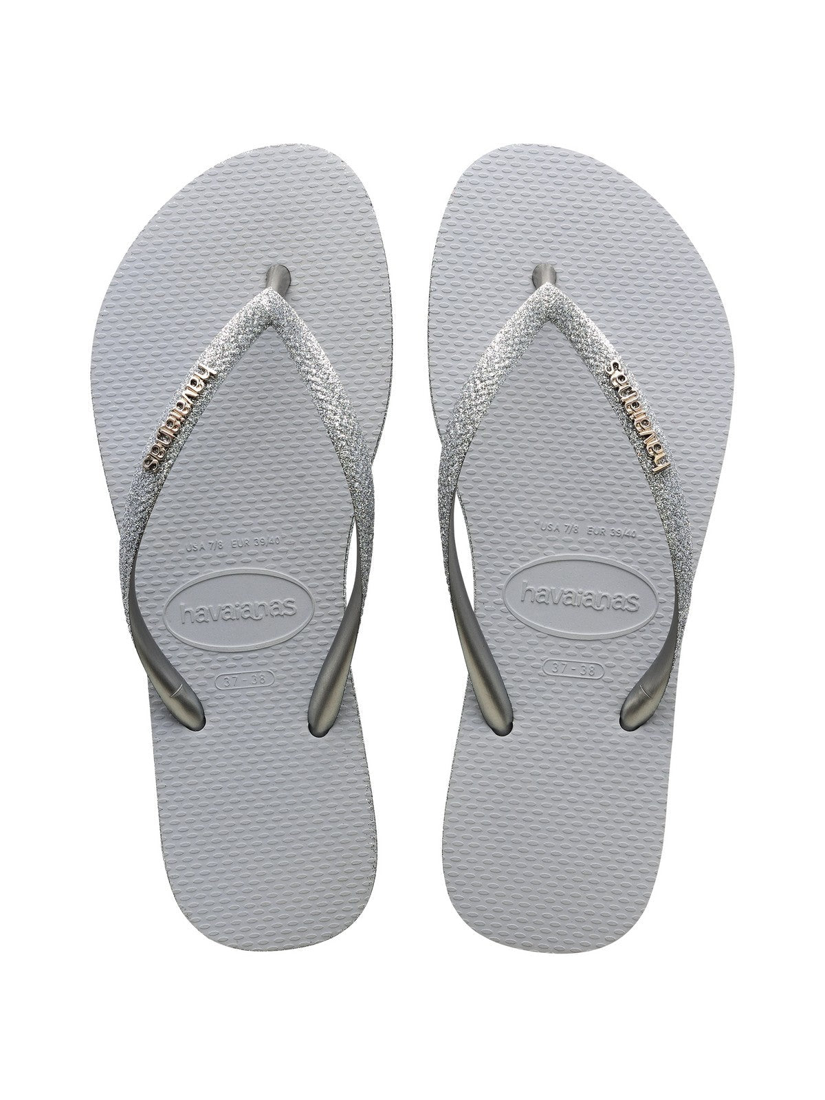 HAVAIANAS Infradito Donna Hav. Slim Sparkle II 4146937.3498 Grigio - Stilato