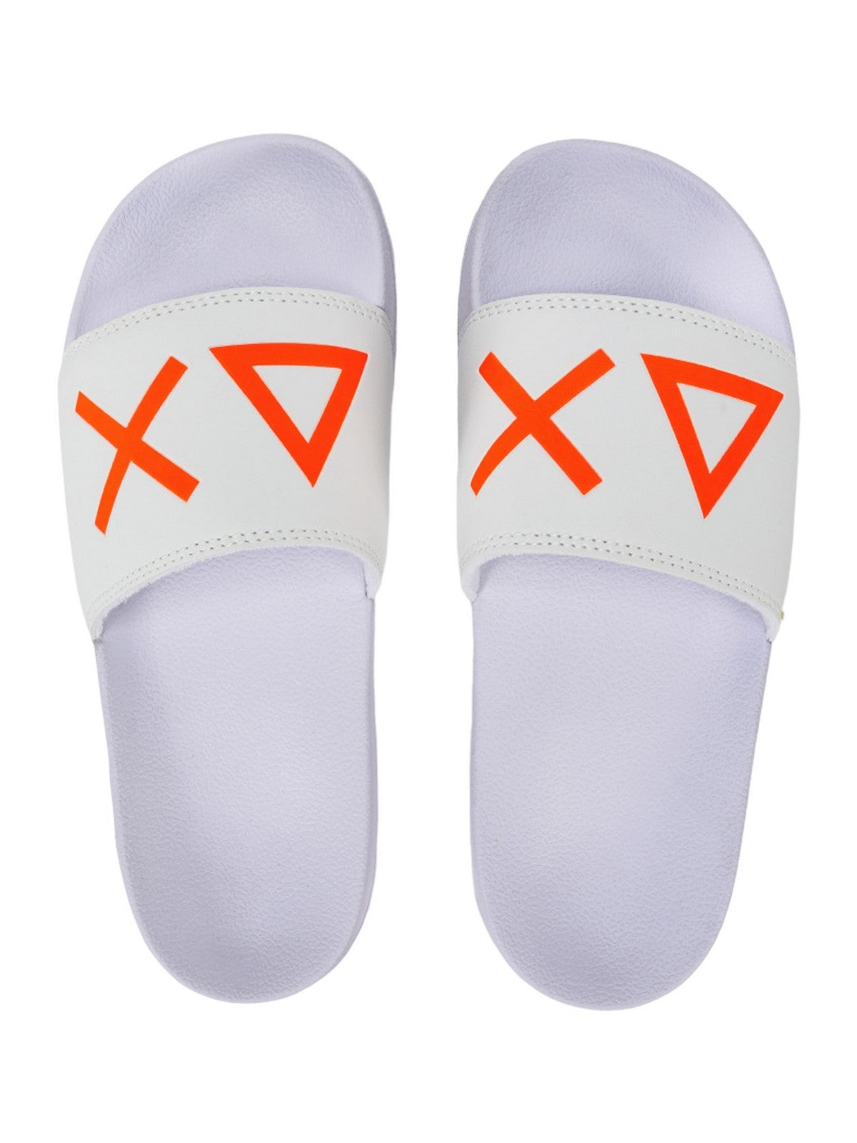 SUN68 Ciabatta Uomo Slippers Logo X34103 01 Bianco - Stilato