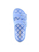 COLORS OF CALIFORNIA Ciabatta Donna high jelly sandal 2 buckles HC.CHJ402 DEN Blu - Stilato