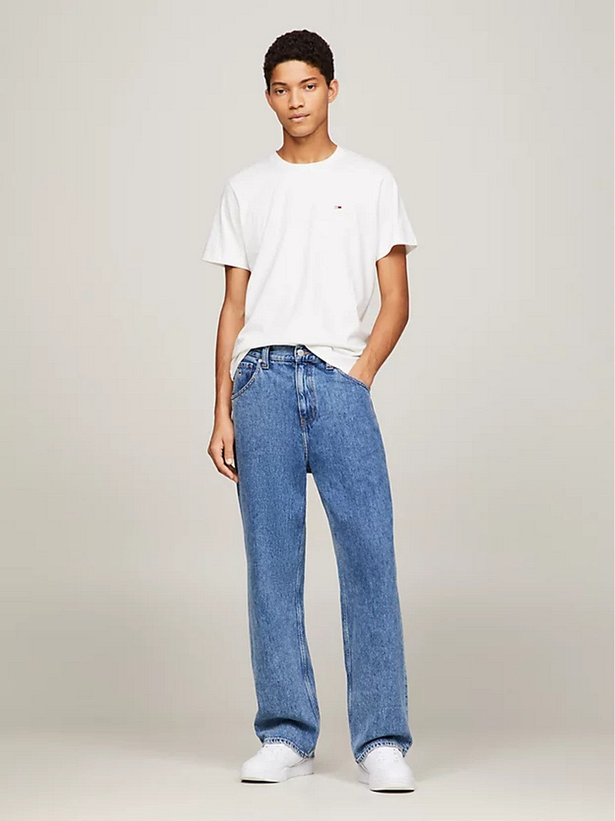 TOMMY HILFIGER T-Shirt e Polo Uomo DM0DM09598 YBR Bianco - Stilato