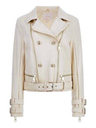 GUESS Giubbino Donna Olivia Moto Jacket W3BL93 K8S30 F1P5 Bianco - Stilato