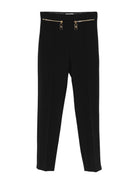 Elisabetta Franchi Pantalone Nero Donna PA03646E2 110 - Stilato