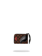 SPRAYGROUND Portafoglio Uomo SIP CLEAR SM EYES WALLET 910W6517NSZ Marrone - Stilato