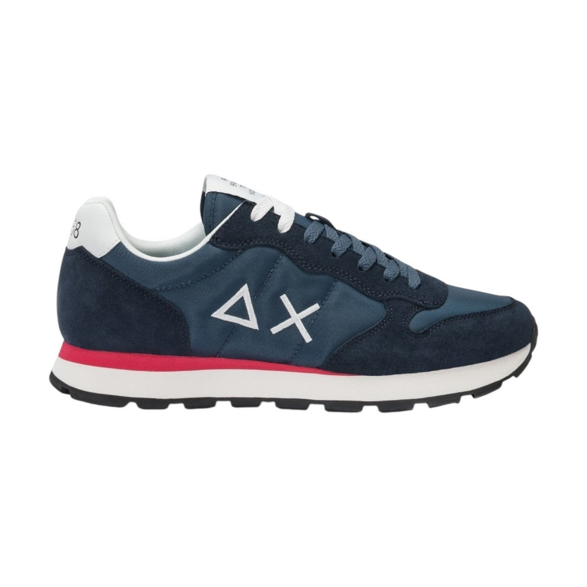 Sun68 Tom Solid Heren Sneakers Rood Z35101