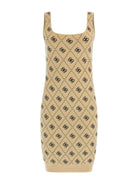 GUESS Abito Donna SARAH 4G SL DRESS SWTR W4BK98 Z3JD2 FN3N Beige - Stilato