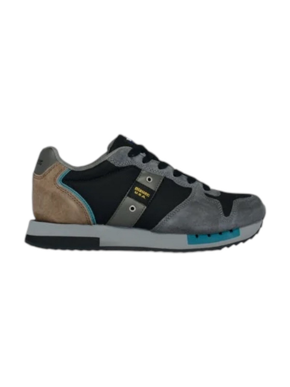 BLAUER Sneaker Uomo QUEENS F4QUEENS01/WAX DKG/MIL Grigio