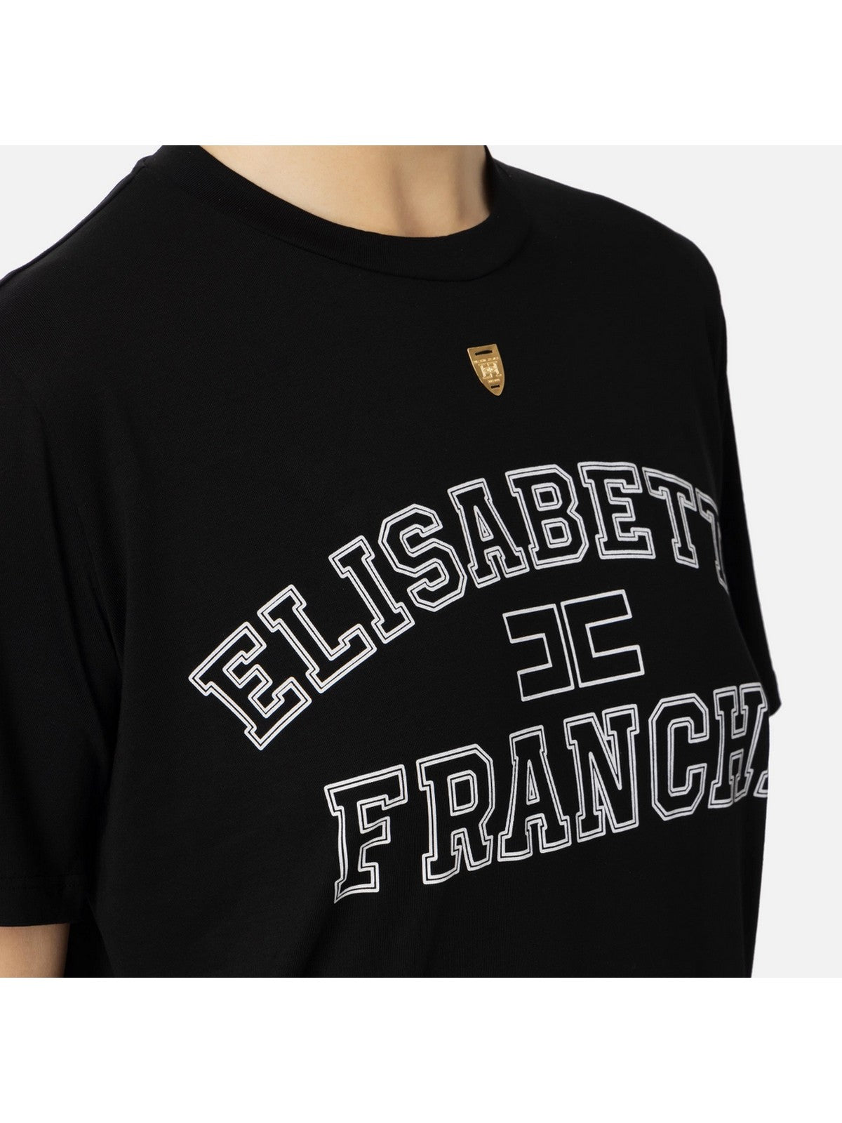 ELISABETTA FRANCHI T-Shirt e Polo Donna MA01546E2 110 Nero - Stilato