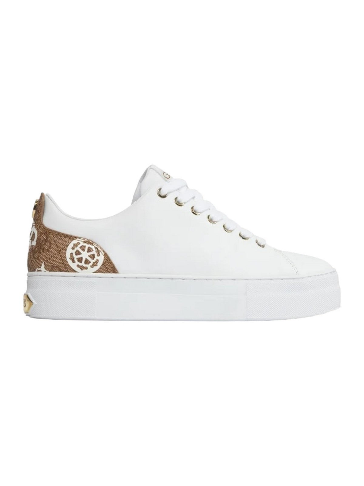 GUESS Sneaker Donna Gianele4 FLPGN4 ELE12 WHITE Bianco - Stilato