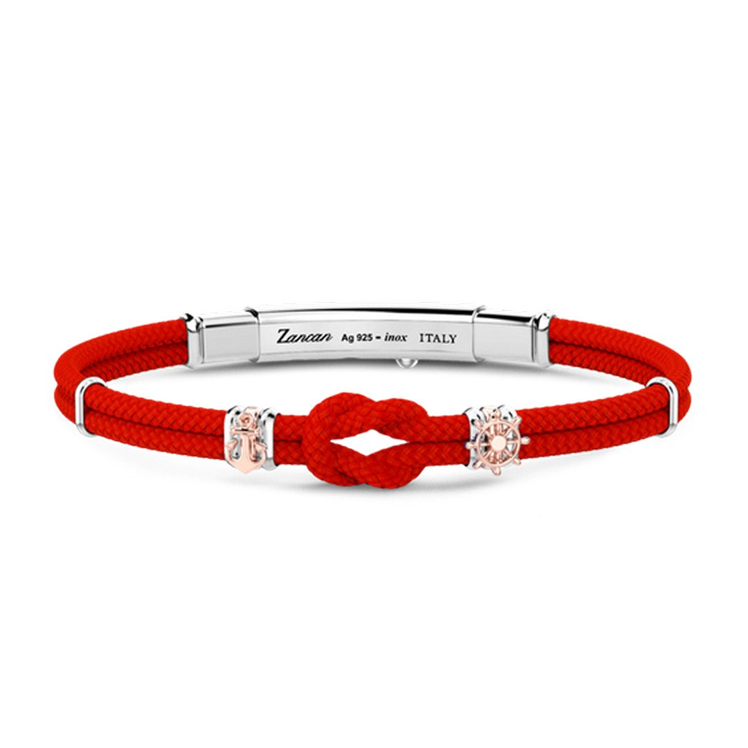 Zancan Bracciale Uomo Argento nodo nautico - ESB276-RO - Stilato