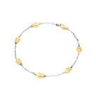 Zancan Bracciale Uomo Oro Bianco e Giallo Ancora - EB697BG - Stilato