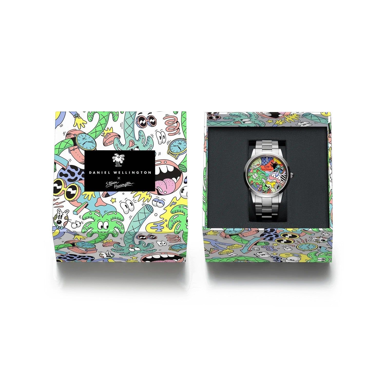 Orologio Uomo Daniel Wellington Iconic Link Multicolor Steven Harrington x DW - DW00100734 - Stilato