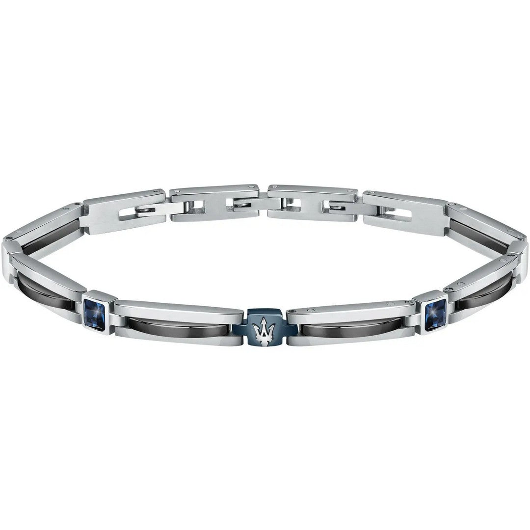 Bracciale Uomo Maserati Br.Ceramic + Blue Crystal - JM223ATZ20 - Stilato