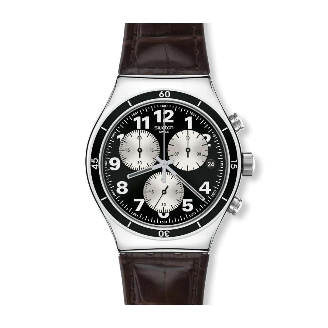 Swatch Irony Chrono Browned Men s Watch YVS400 Stilato