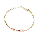 Bracciale Donna leBebè Circo Oro Giallo Elefantino e Birillo Smaltati - PMG166 - Stilato