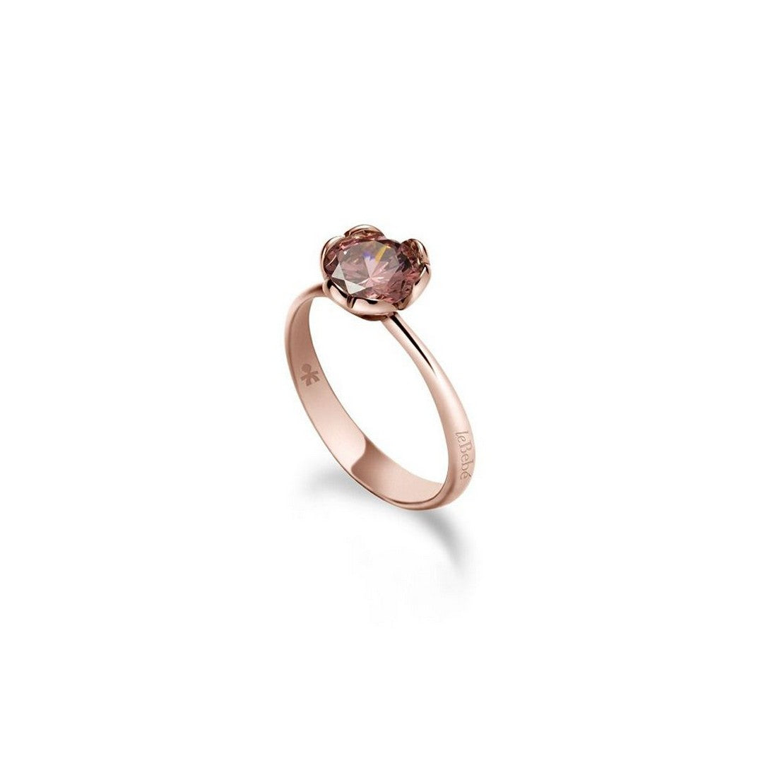 Anello Donna leBebè Lovely Oro Rosa e Rodolite di Sintesi Bordeaux - lbb602-10 - Stilato