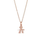 Collana Donna leBebè in Oro Rosa con Bimbo in Pave di Diamanti - lbb323 - Stilato