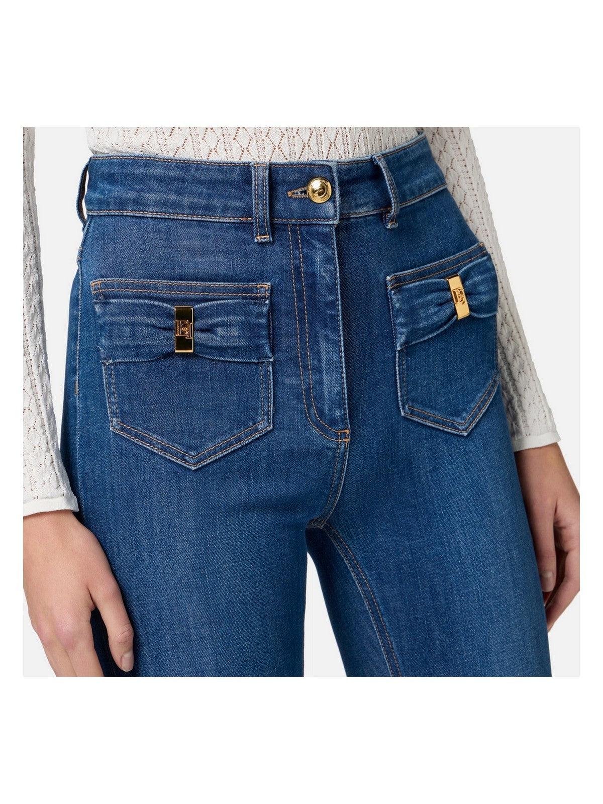 ELISABETTA FRANCHI Jeans Donna PJ88N51E2-104 Blu – Stilato