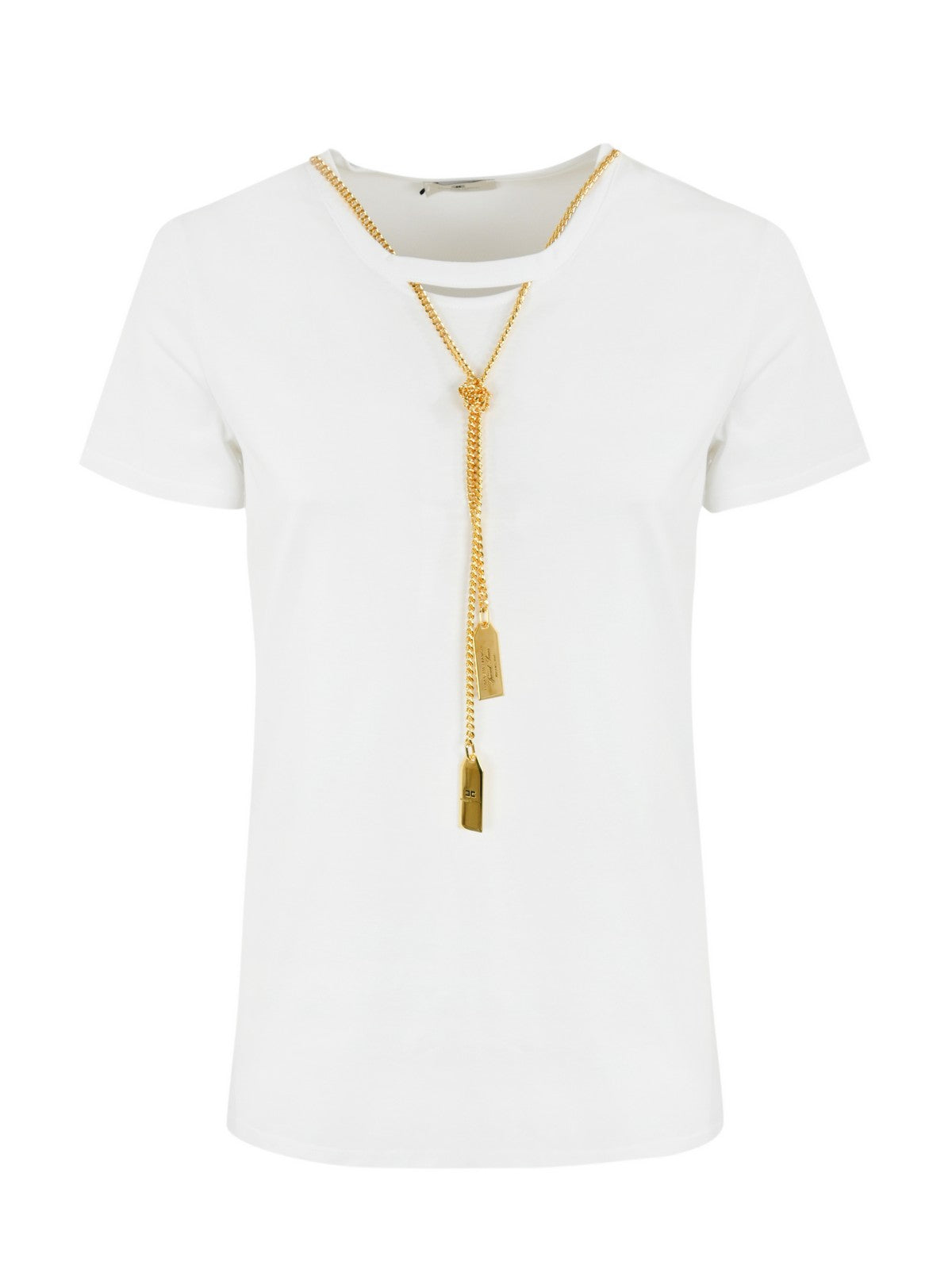 Elisabetta Franchi T-Shirt e Polo Bianco Donna MA00946E2 270 - Stilato