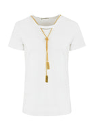 Elisabetta Franchi T-Shirt e Polo Bianco Donna MA00946E2 270 - Stilato