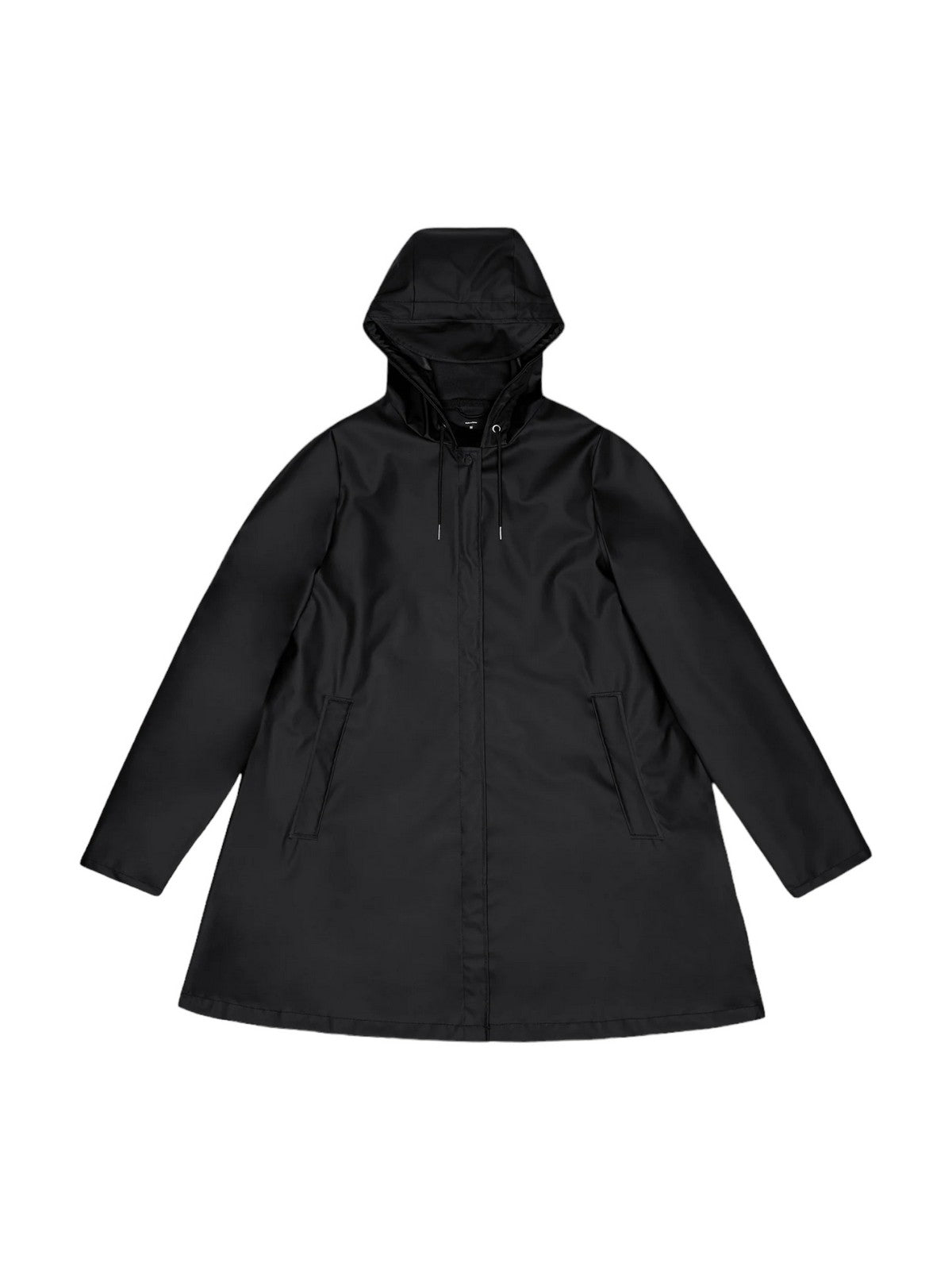 RAINS Giubbino Donna A-line W Jacket W3 18050 01 Black Nero - Stilato