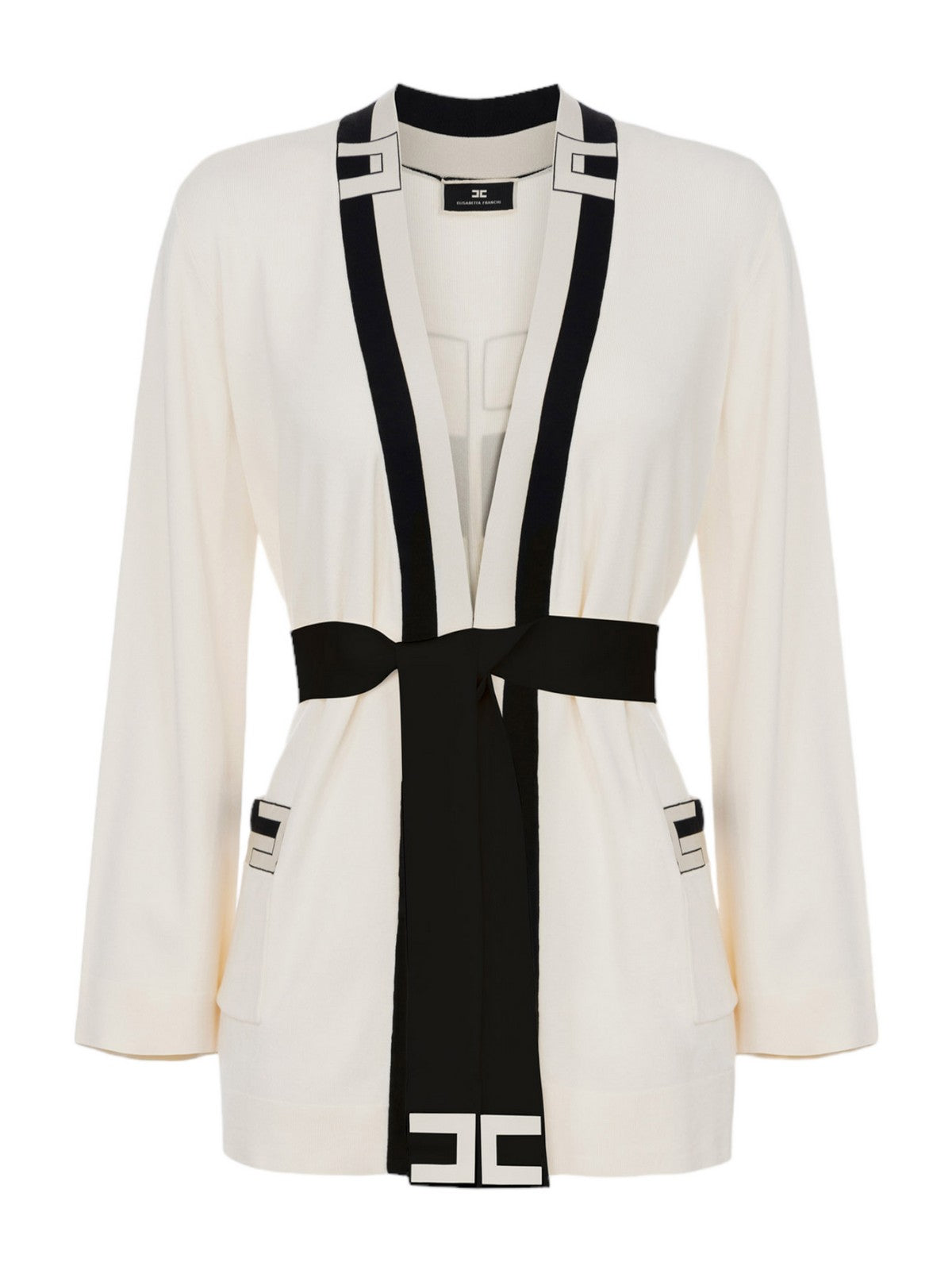 ELISABETTA FRANCHI Cardigan Donna MK06S41E2 193 Avorio - Stilato