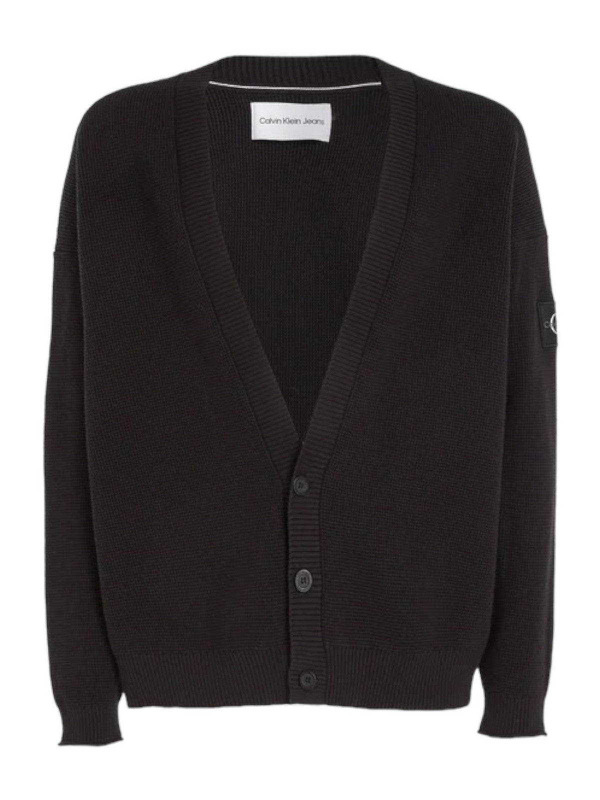 CALVIN KLEIN Cardigan Uomo J30J324327 BEH Nero - Stilato