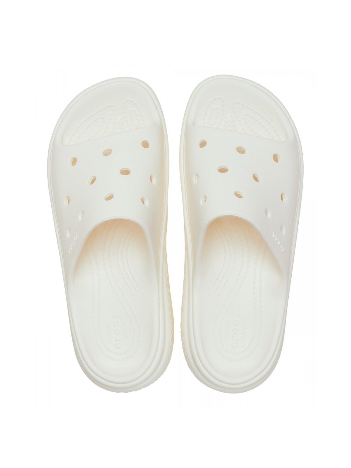 CROCS Ciabatta Donna Stomp Slide W 209346 0WV Bianco - Stilato