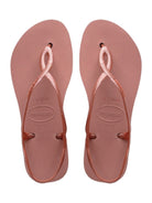 HAVAIANAS Infradito Donna Hav. Luna Flatform 4148600.3544 Rosa - Stilato