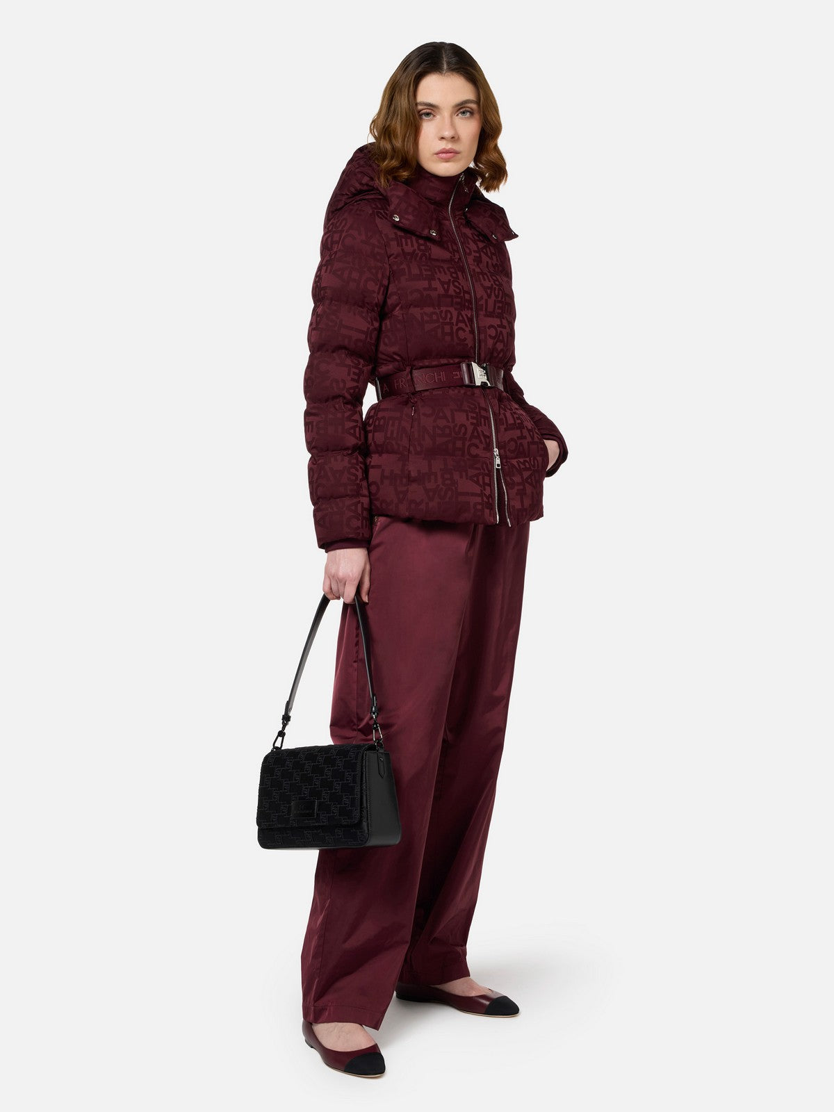 ジャケット ELISABETTA FRANCHI Woman Jacket Red PI70D CG3 Elisabetta Franchi Red Down Jacket Women PI70D46E2 CG3 – Stilato