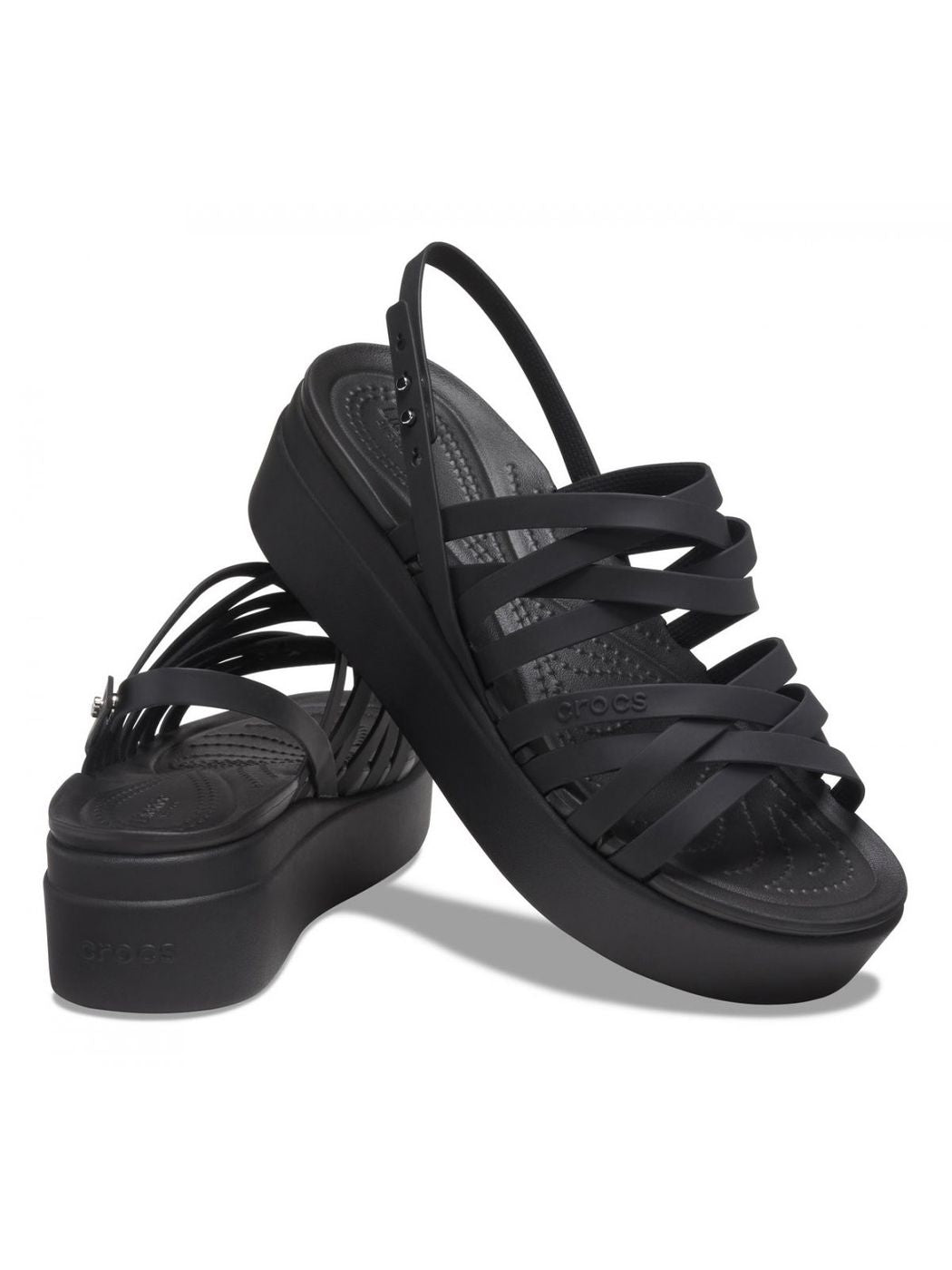 CROCS Sandalo Donna Brooklyn strappy low 206751 001 Nero - Stilato