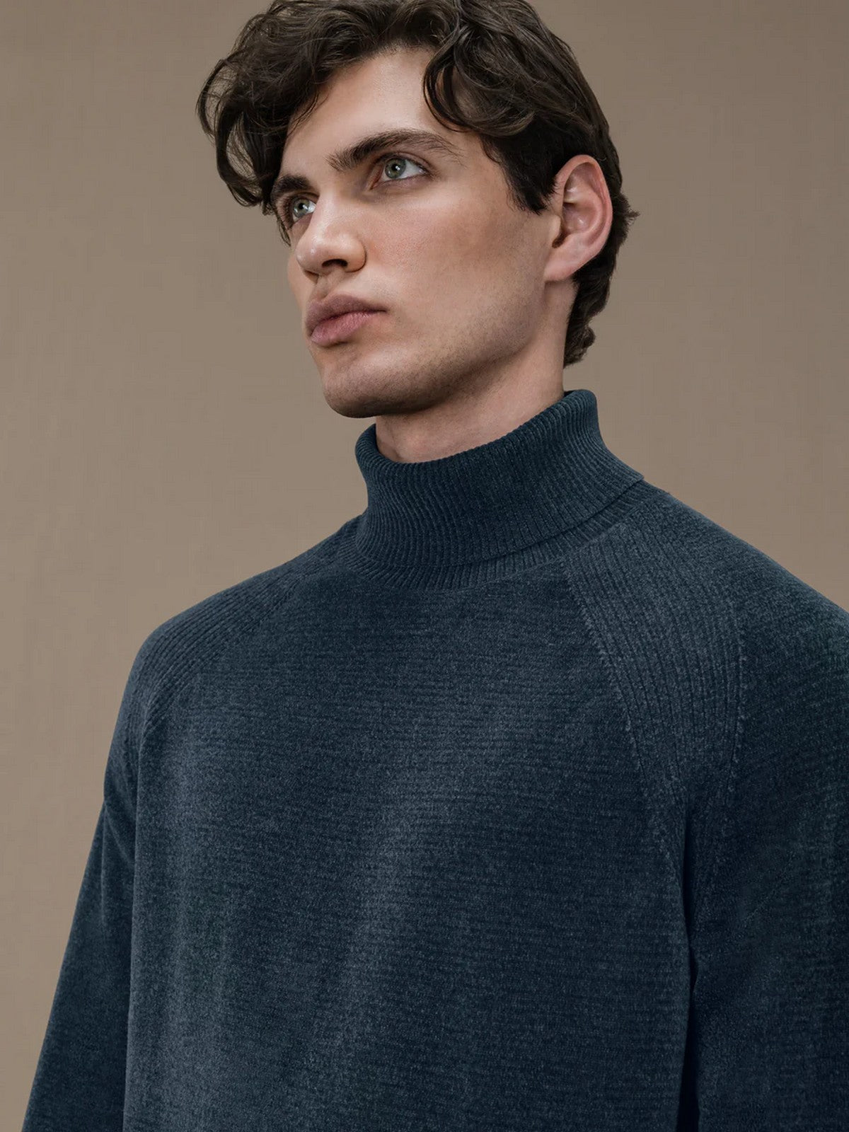 RRD Maglione dolcevita Uomo VELVET TURTLENECK KNIT W24133 62 Blu - Stilato