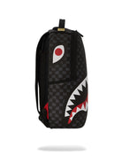 Sprayground Zaino Uomo Nero Drip Check Shark 910B6020NSZ - Stilato