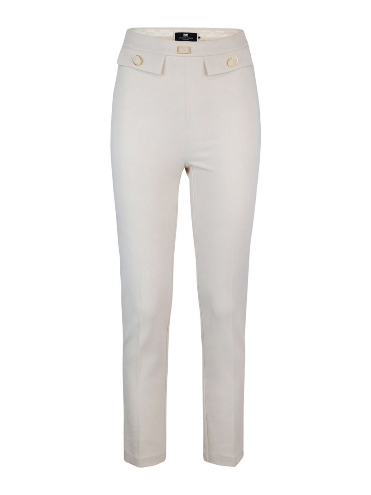 ELISABETTA FRANCHI Pantalone Donna PA02841E2 193 Avorio - Stilato