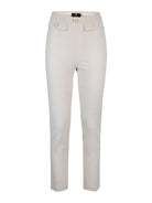 ELISABETTA FRANCHI Pantalone Donna PA02841E2 193 Avorio - Stilato