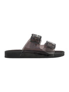 COLORS OF CALIFORNIA Ciabatta Donna jelly sandal 2 buckles HC.CHJ010 BLA Nero - Stilato